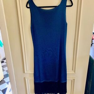 PRADA fringe dress (Size 44 IT / 12-14 US - stretches)